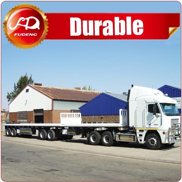 4, 5, 6 Axles B-Train Interlink Container Flatbed Trailer
