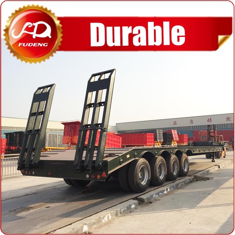 4 Axle 80 Ton-100 Ton Low Bed Trailer For Sale