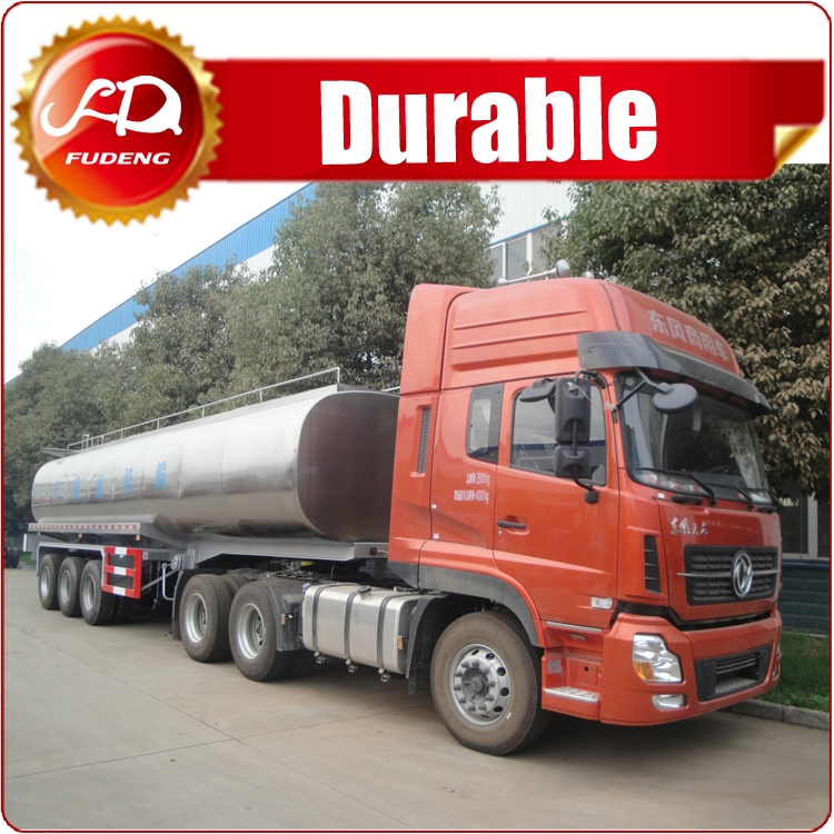 38000 - 60000 Liters Stainless Steel Fuel Tank Trailer
