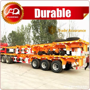 China Three Axles 45ft Container Chassis Semi Trailer For Sale